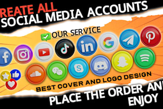 professional facebook linkedin and social media account setup