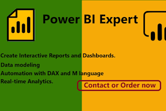 design interactive dashboards and data modeling in power bi