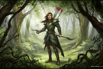 create d and d character art with your idea