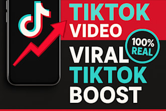 promote your tiktok video to real and active audiences