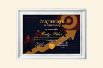 design professional, custom certificates