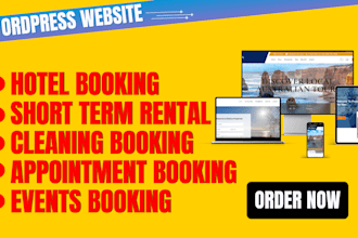 create short term rental and hotel booking website