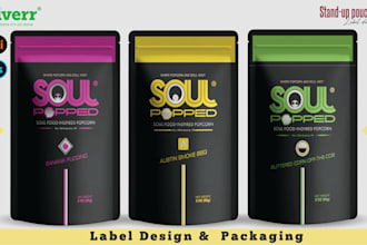 do amazon pouch label, weed pouch, pouch bag design and packaging design