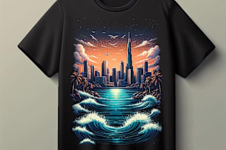 create custom cartoon graphic t shirt design