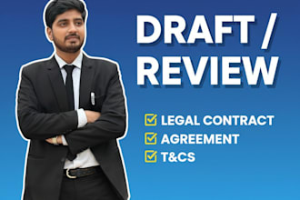 draft and review professional legal documents and contracts