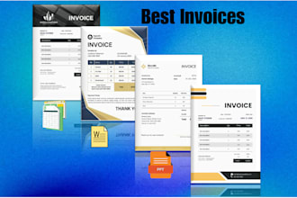 create invoice template, quotation, or invoice design