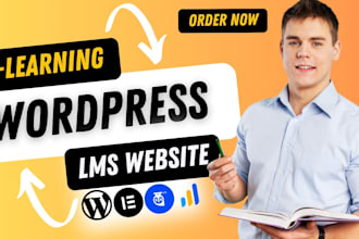 develop elearning, lms and memberhsip website on wordpress