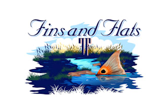 create a polished, contemporary fish logo for your company