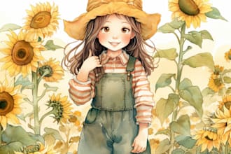 create watercolor ai illustrations and ai illustrations