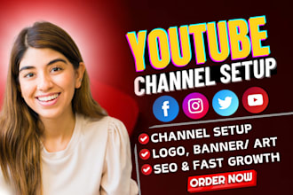 create and setup youtube channel