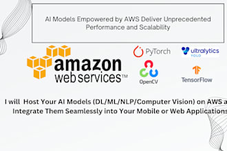 do your AWS, cloud work, object detection model, ai, deep learning model hosting