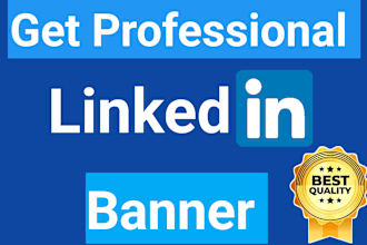 design linkedin banner, cover, header