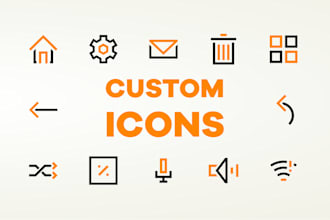 design ultra crisp, modern custom vector icons set