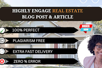 write real estate, mortgage, and finance blogs or articles