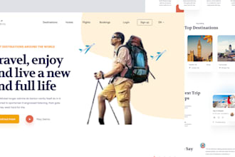 do responsive figma website design and web UI UX mockup