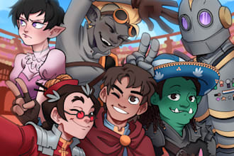 draw your dnd party