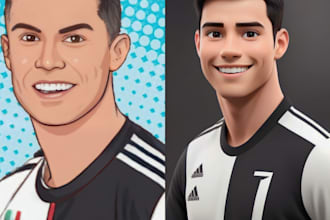 draw your stunning cartoon potrait from your photo