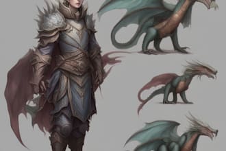 create character art for fantasy or dragons