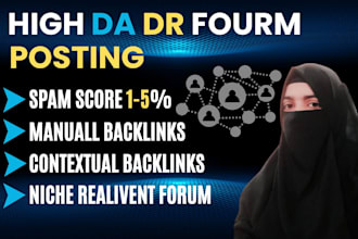 do manually forum submission backlinks on relevant forums