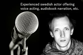 do voice acting, audio book narration etc