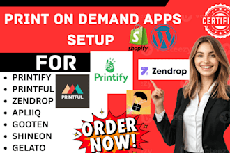 shopify print on demand printify printful zendrop apliiq gooten shineon gelato