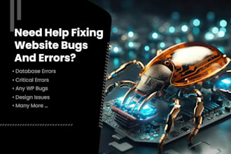 fix any wordpress bugs, issues, or errors