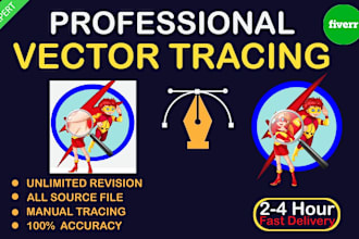 do image tracing or manual vector tracing using adobe illustrator