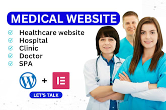 design medical website, dental, doctor website in wordpress