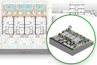 provide revit or cad architectural drafts for permit submission