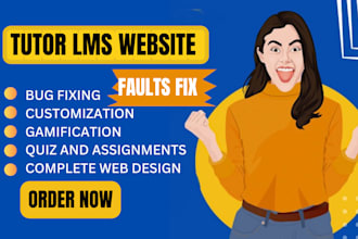 fix tutor lms faults and learndash lms issues in a day