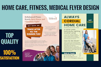 do medical, home care, healthcare, fitness flyer design