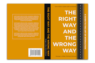 minimal book or ebook cover design