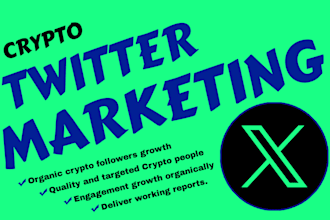 do x twitter marketing and organic crypto followers growth