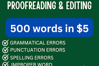do professional proofreading, copy paste, grammar check, edit
