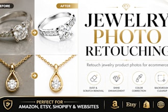 retouch jewelry product photos for ecommerce