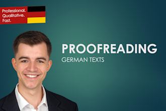 proofread and improve your german text