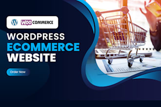 build wordpress ecommerce website, online store, sales page or, woocommerce