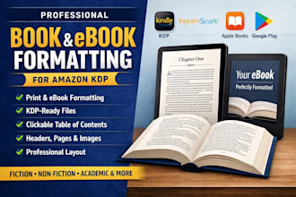 book formatting for ebook and print book