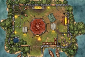 create a map art for your game
