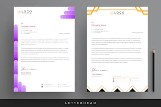 do clean minimalist letterhead design in pdf and editable word format