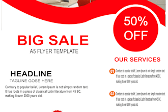 design unique flyer, banner, brouchure, card design for your