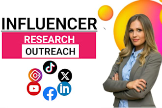 find influencer list and outreach to your targeted niche