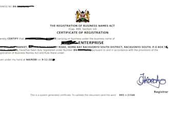 get your limited company incorporated in kenya