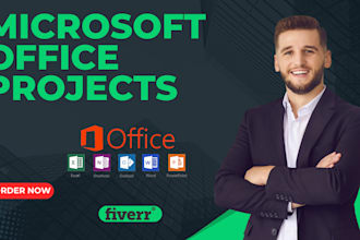 do urgent ms excel assignments, word project and powerpoint  presentations