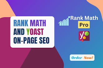 do wordpress onpage seo with rankmath and yoast plugin