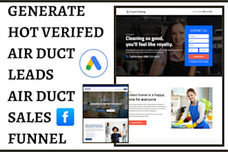 generate verified air duct leads hvac leads cleaning leads air duct sales funnel