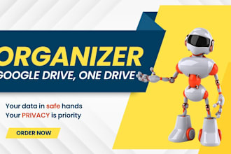 set, arrange, and organize google drive, one drive and any drive