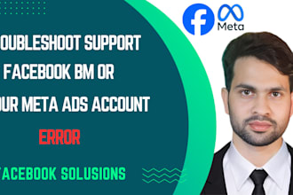 support your fb ads account troubleshoot or business account manager
