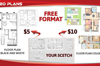 redraw professional floor plans for real estate listings and properties