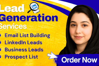 do email list building, prospect list, and linkedin leads
